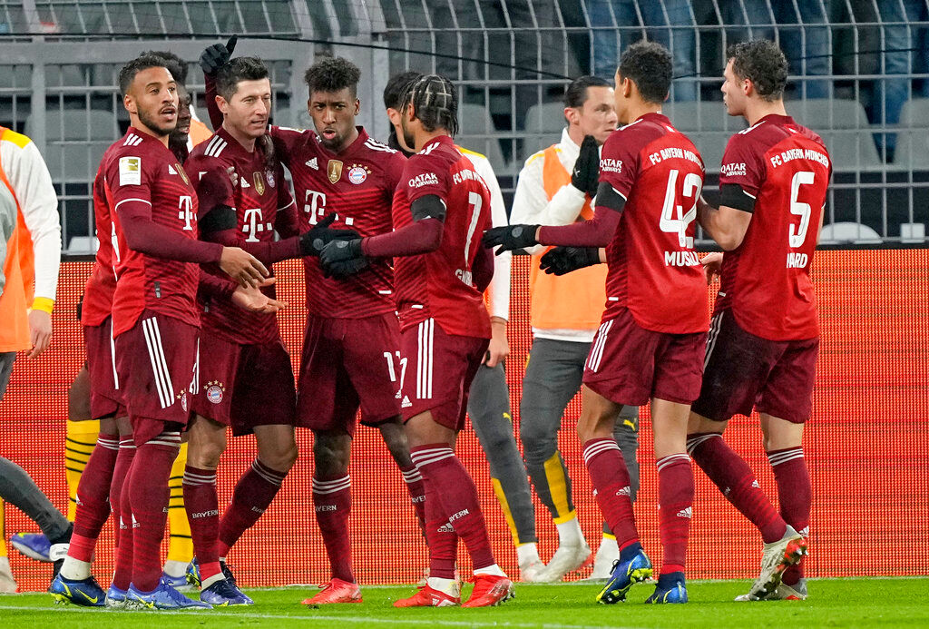 Robert Lewandowski’s double takes Bayern Munich home vs Borussia Dortmund