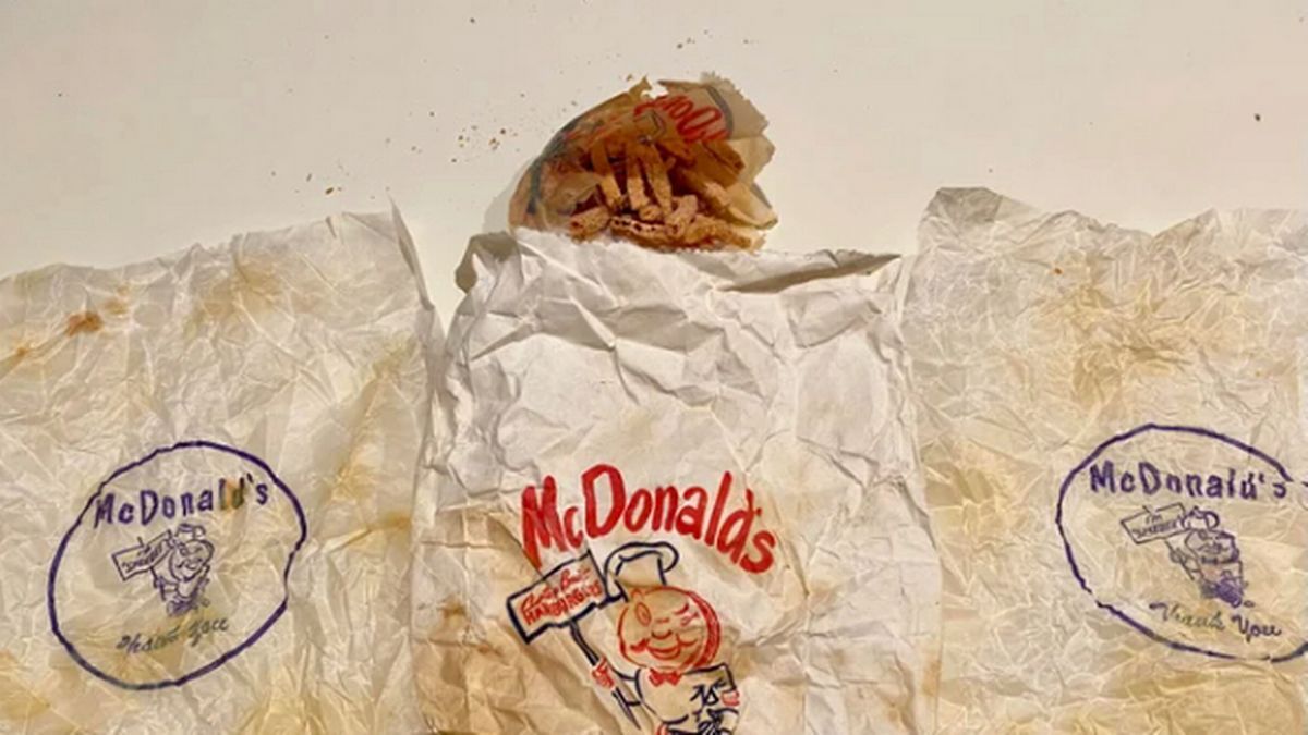 Man discovers 63-year-old Mcdonald’s meal on his bathroom wall, see photo