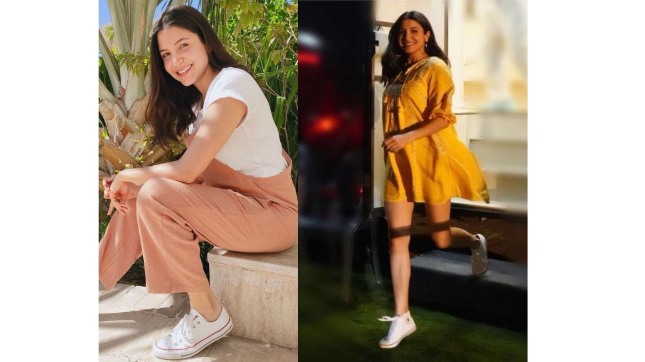 How actor Anushka Sharma dons sneaker trend well with her maternity fashion