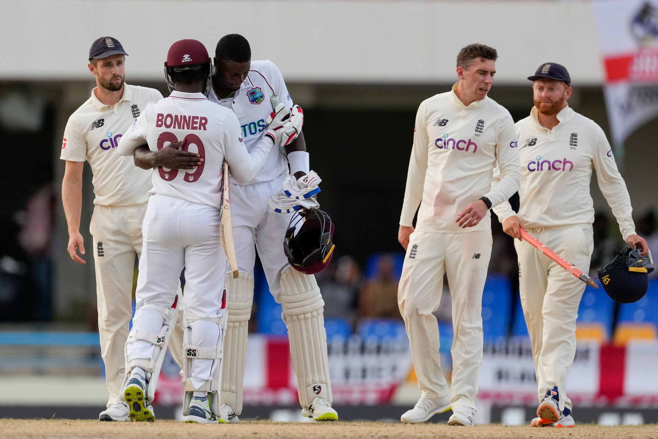 West Indies hold out England for draw in 1st test