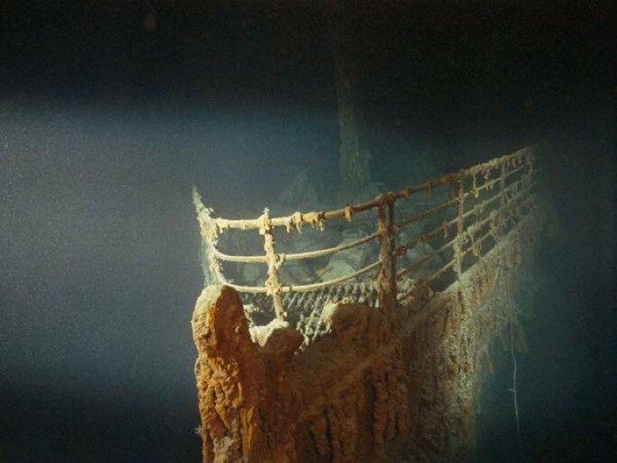 When was the Titanic wreckage found?