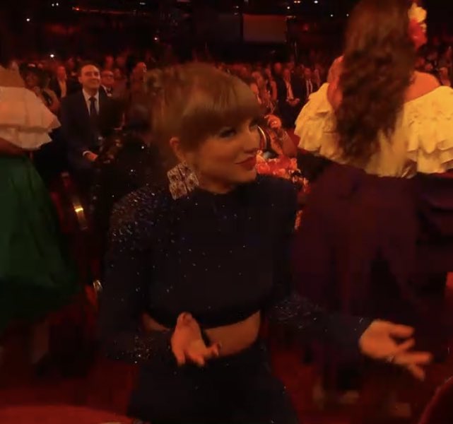 Taylor Swift dances during Bad Bunny’s performance at Grammys 2023: Watch