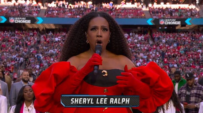 Sheryl Lee Ralph sings Black national anthem ‘Lift Every Voice’ at Super Bowl 2023 at State Farm Stadium, Glendale: Watch