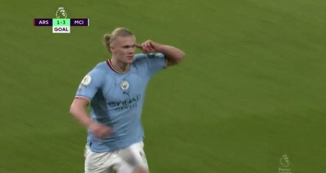 Erling Haaland scores and does the Marcus Rashford celebration as Manchester City dominate Arsenal at Emirates: Watch