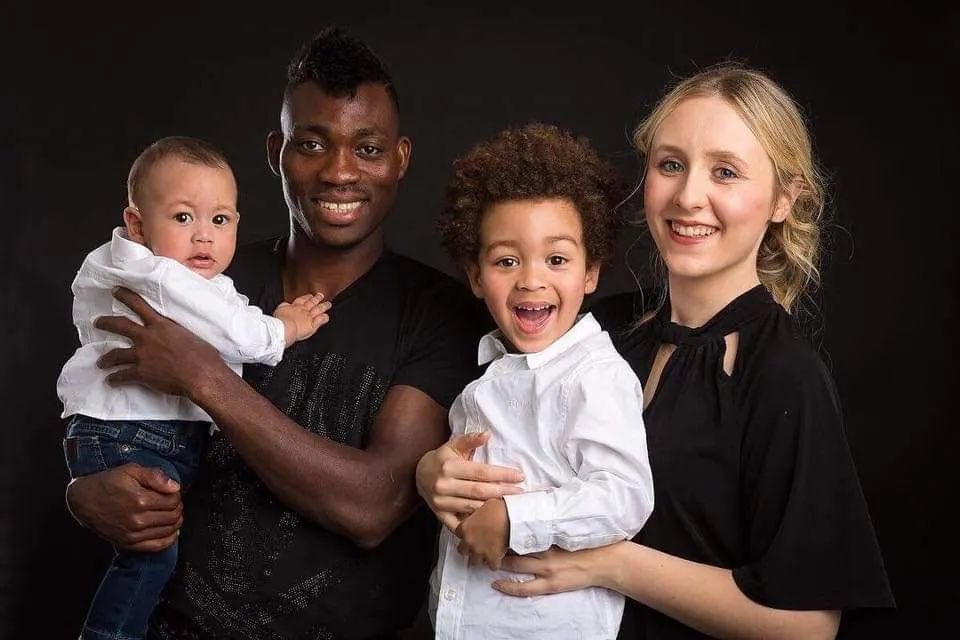 Christian Atsu’s wife Marie-Claire Rupio, their children attend Newcastle vs Liverpool game at St James Park. Watch