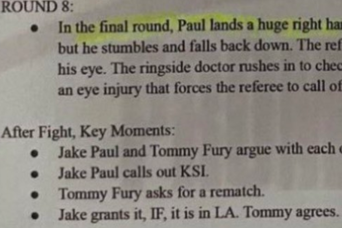 Will Jake Paul call out KSI after Tommy Fury match? ‘Leaked script’ says YouTuber will win by TKO in Round 8