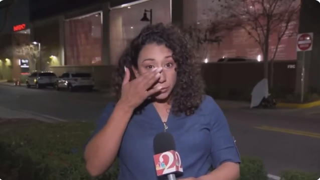 Reporter Luana Munoz breaks down in tears live on camera while covering Pine Hills shooting that killed Dylan Lyons: Watch