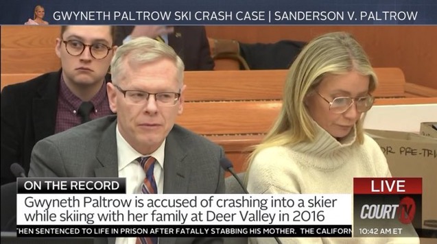 What has Gwyneth Paltrow said about the Deer Valley Resort ski crash?