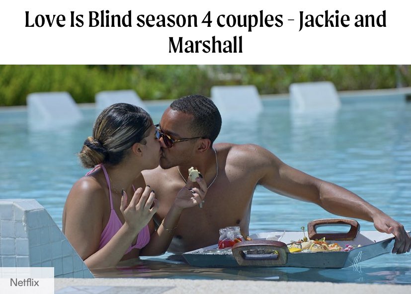 Love Is Blind season 4: Are Jackelina Bonds, Marshall Glaze still together?