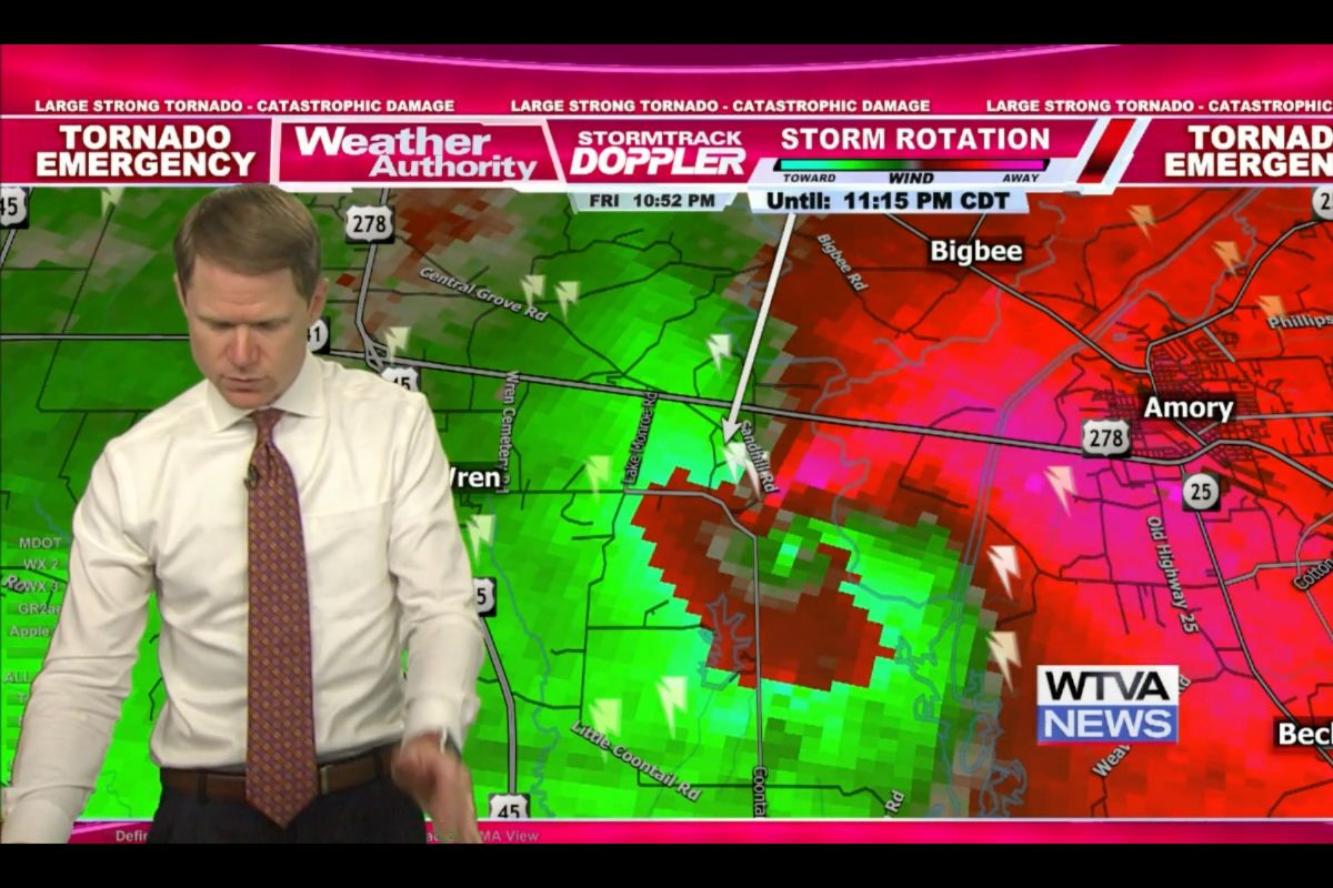 Who is Matt Laubhan, WTVA meteorologist gets emotional while covering Mississippi tornado?