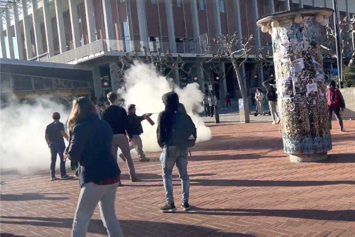 Police investigate man who set himself on fire outside UC Berkeley’s Sproul Plaza