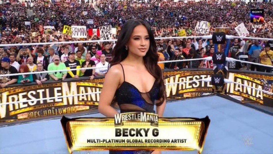 Becky G performs 'America The Beautiful' to kick off WrestleMania 39 at  SoFi Stadium: Watch - Opoyi
