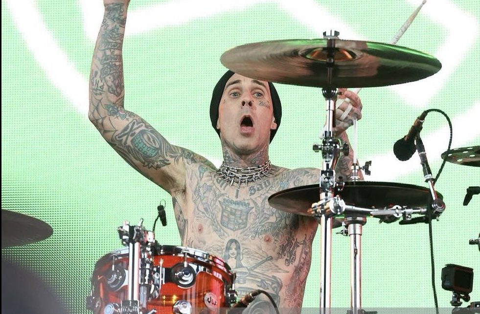 Travis Barker fan rams car through Blink-182 drummer’s home security gate in Los Angeles, gets arrested