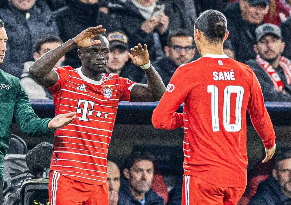 Awkward? Sadio Mane subs in for Leroy Sane in Bayern Munich vs Manchester City amid punch saga