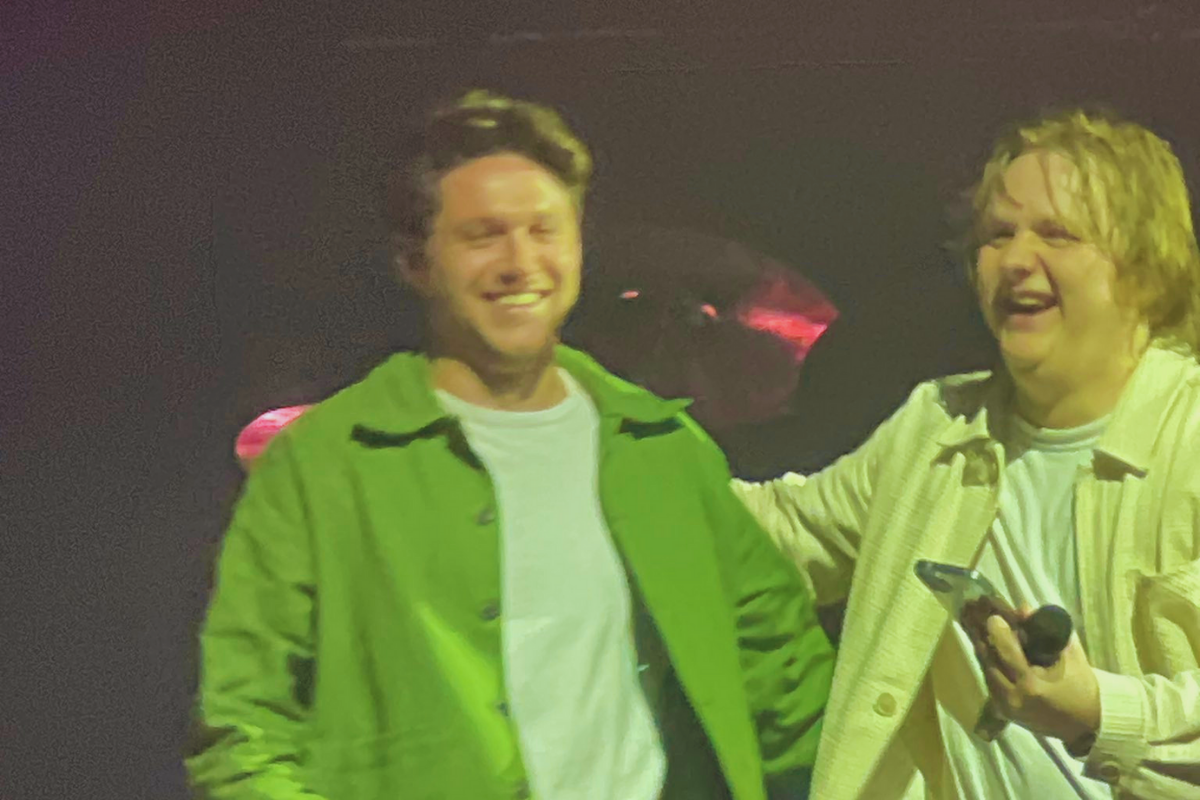 Niall Horan joins friend Lewis Capaldi on stage at a concert in Atlanta, Georgia: Watch
