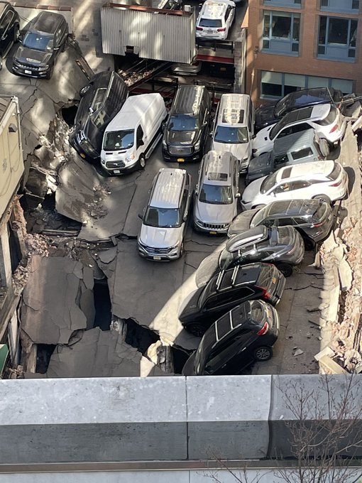 Multi storey car park collapse in Manhattan, New York: One dead, multiple injuries