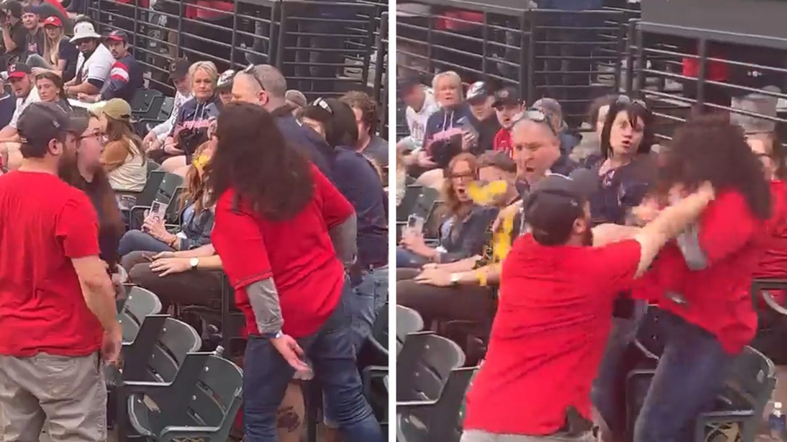 Brawl during Cleveland Guardians-Los Angeles Angels game: Woman knocked down, video viral