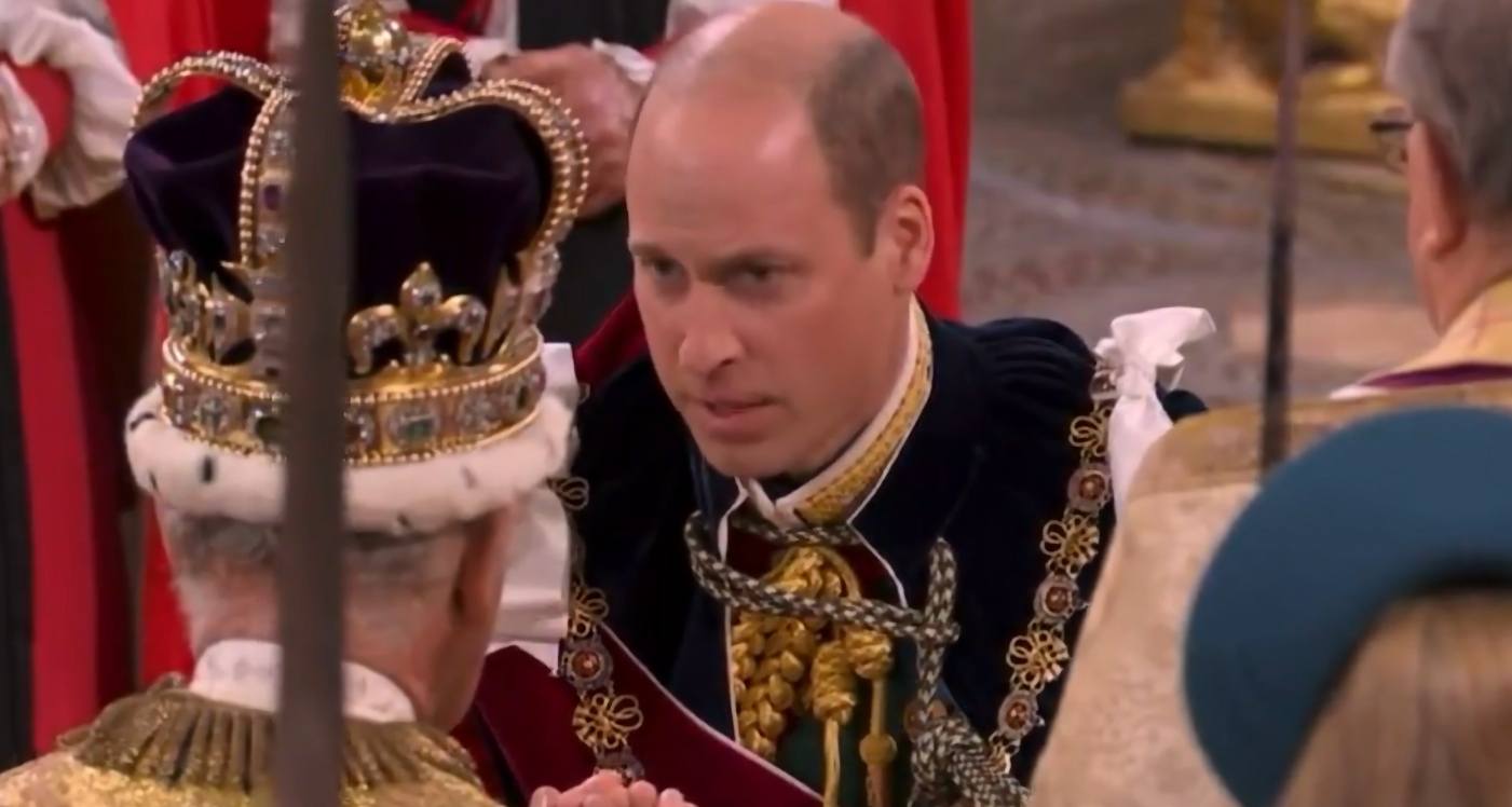What did King Charles say to Prince William after he pledged loyalty to monarch during coronation?