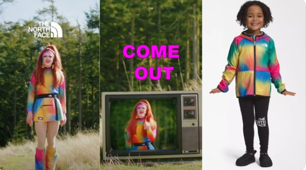 The North Face Pride commercial featuring drag queen, rainbow-colored children’s clothing receives backlash