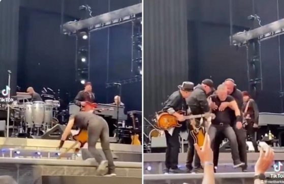 Bruce Springsteen falls on stage in Amsterdam, TikTok video goes viral | Watch