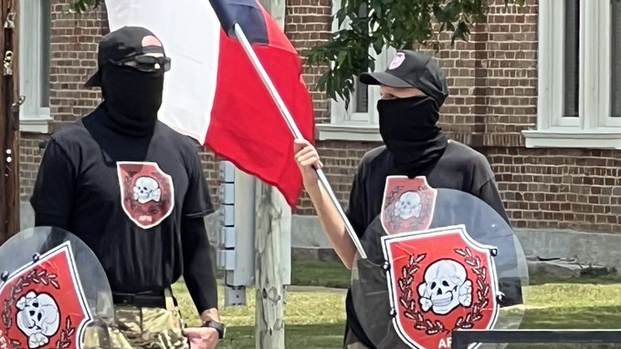 White supremacists who gathered in Centerville, Texas, called ‘feds’ and ‘FBI’ by conspiracy theorists because they are fit