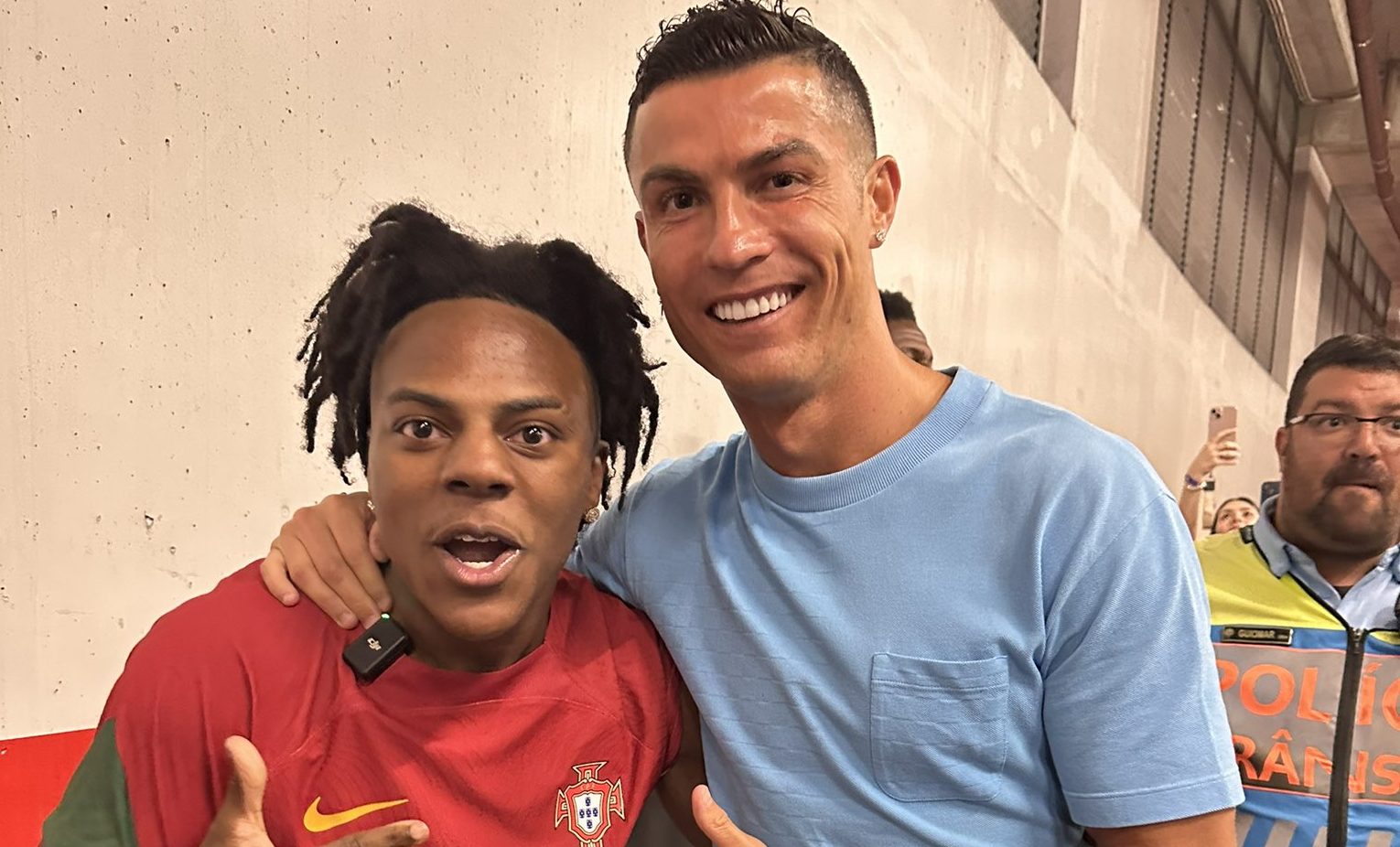 IShowSpeed meets Ronaldo after Portugal vs Bosnia, bursts into tears: Watch video