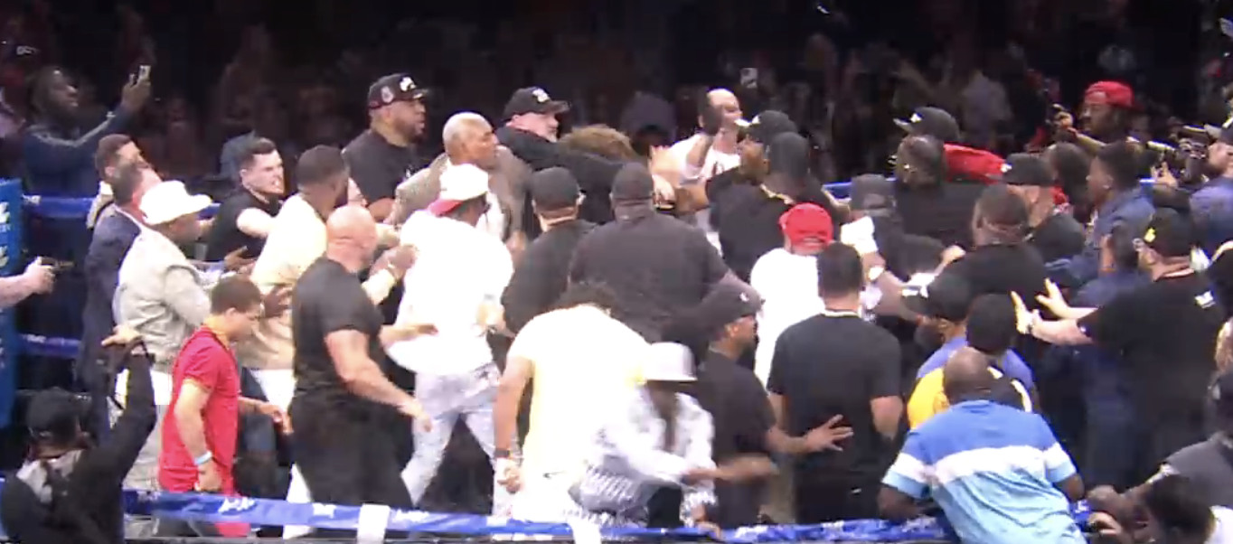 Floyd Mayweather-John Gotti III fight stopped after full-scale brawl erupts | Watch video
