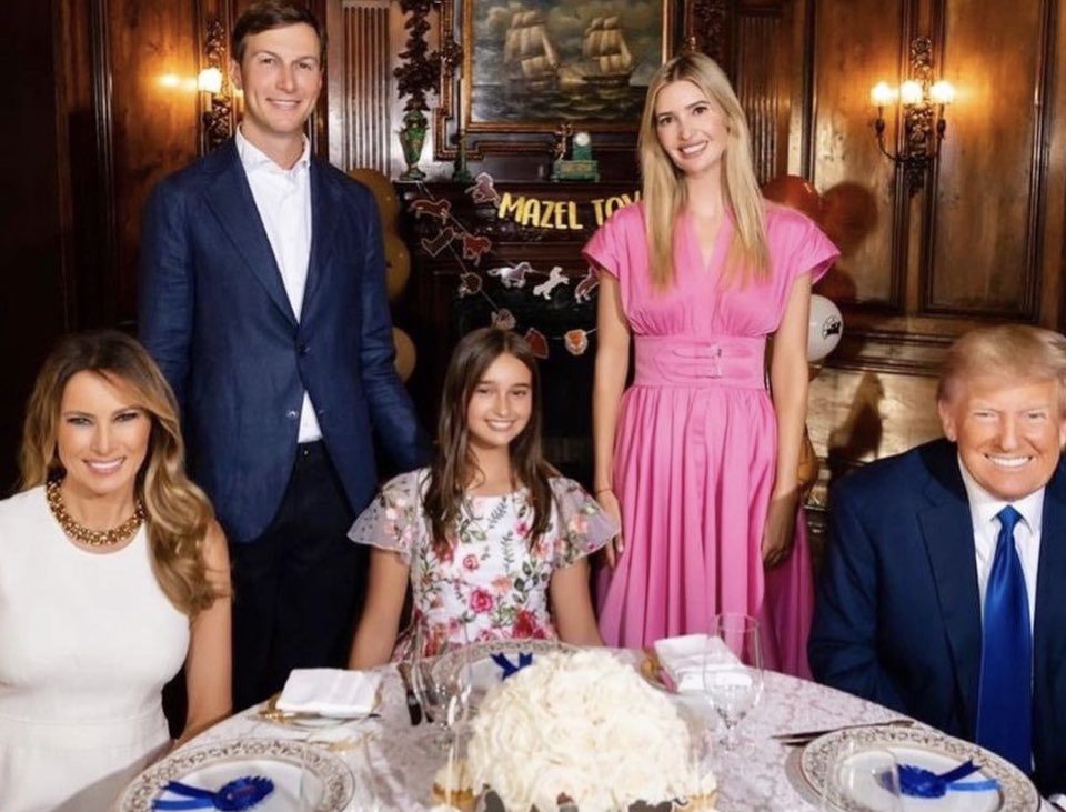 Ivanka Trump leaves father Donald and his wife Melania out of Instagram post for daughter’s Bat Mitzvah