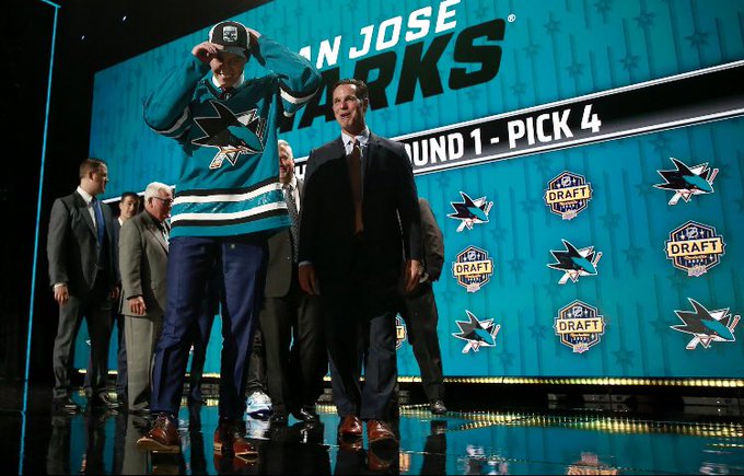 Who is Will Smith, hockey player picked by Sharks in first-round draft?