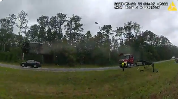 Dukes of Hazzard-style crash shows car fly over tow truck on Georgia highway | Watch video