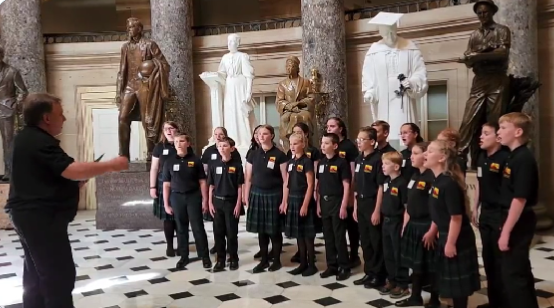 Capitol police stop children’s choir from singing national anthem mid-performance inside Capitol as it might ‘offend’ people | Video