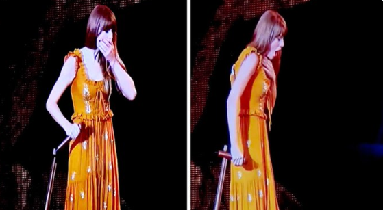 Taylor Swift swallows bug at Chicago’s Soldier Field during Eras Tour | Watch video