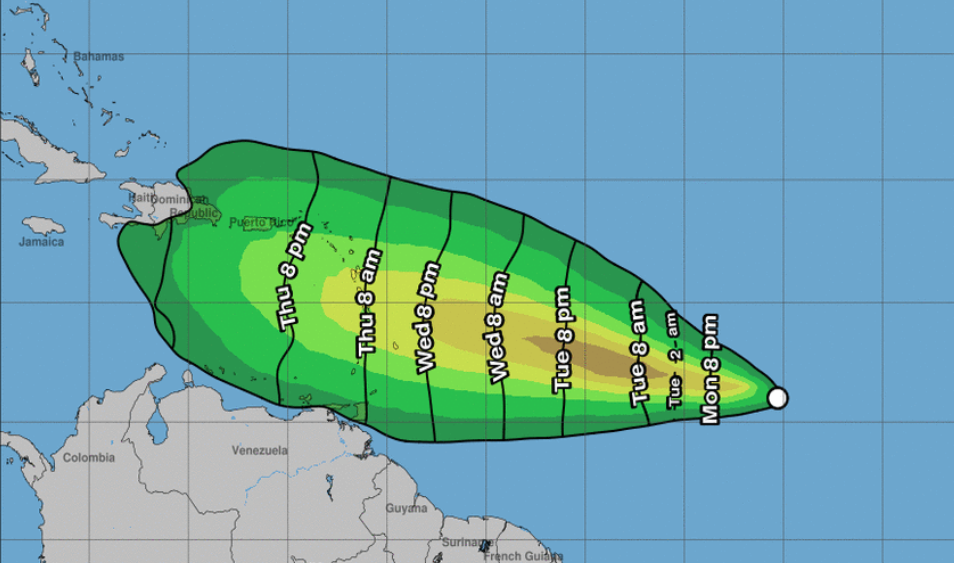 Tropical Depression Three path: Lesser Antilles, Puerto Rico, Virgin Islands advised to monitor hurricane forecast