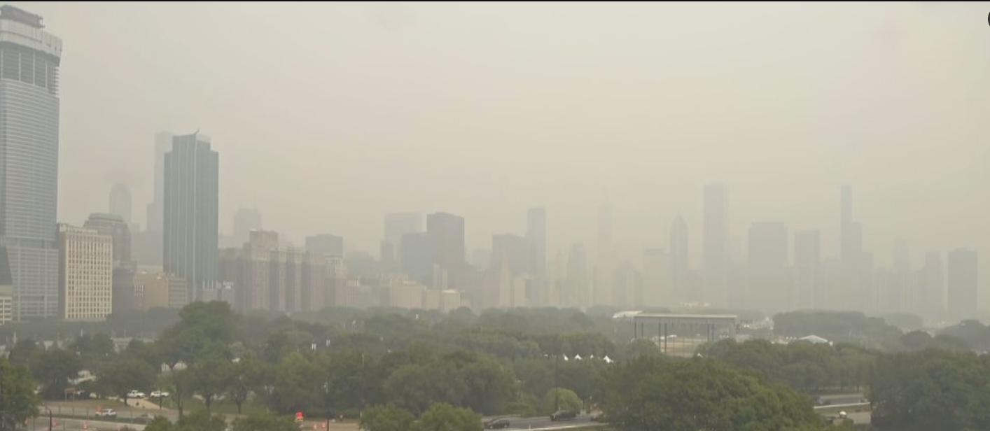 Chicago air quality alert issued due to Canadian wildfire smoke: Residents urged to use air purifiers, remain indoors