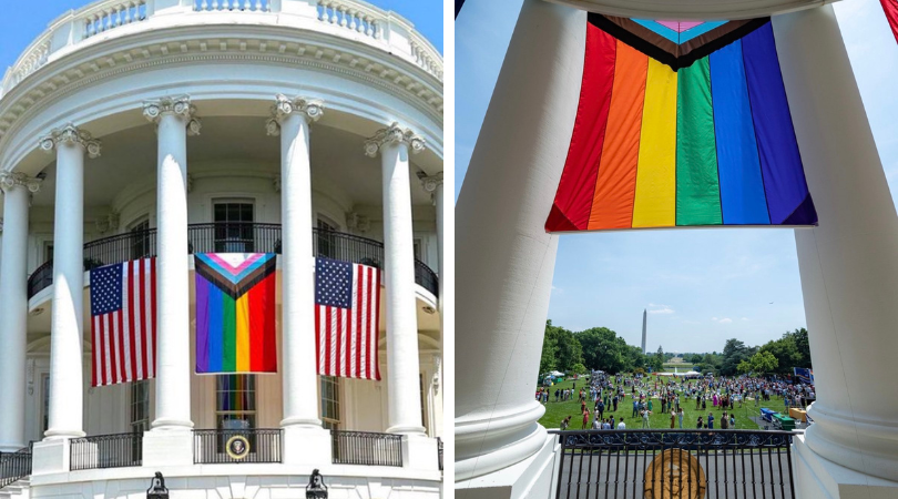 White House Pride flag replaces American flag, heavily criticized by conservatives online