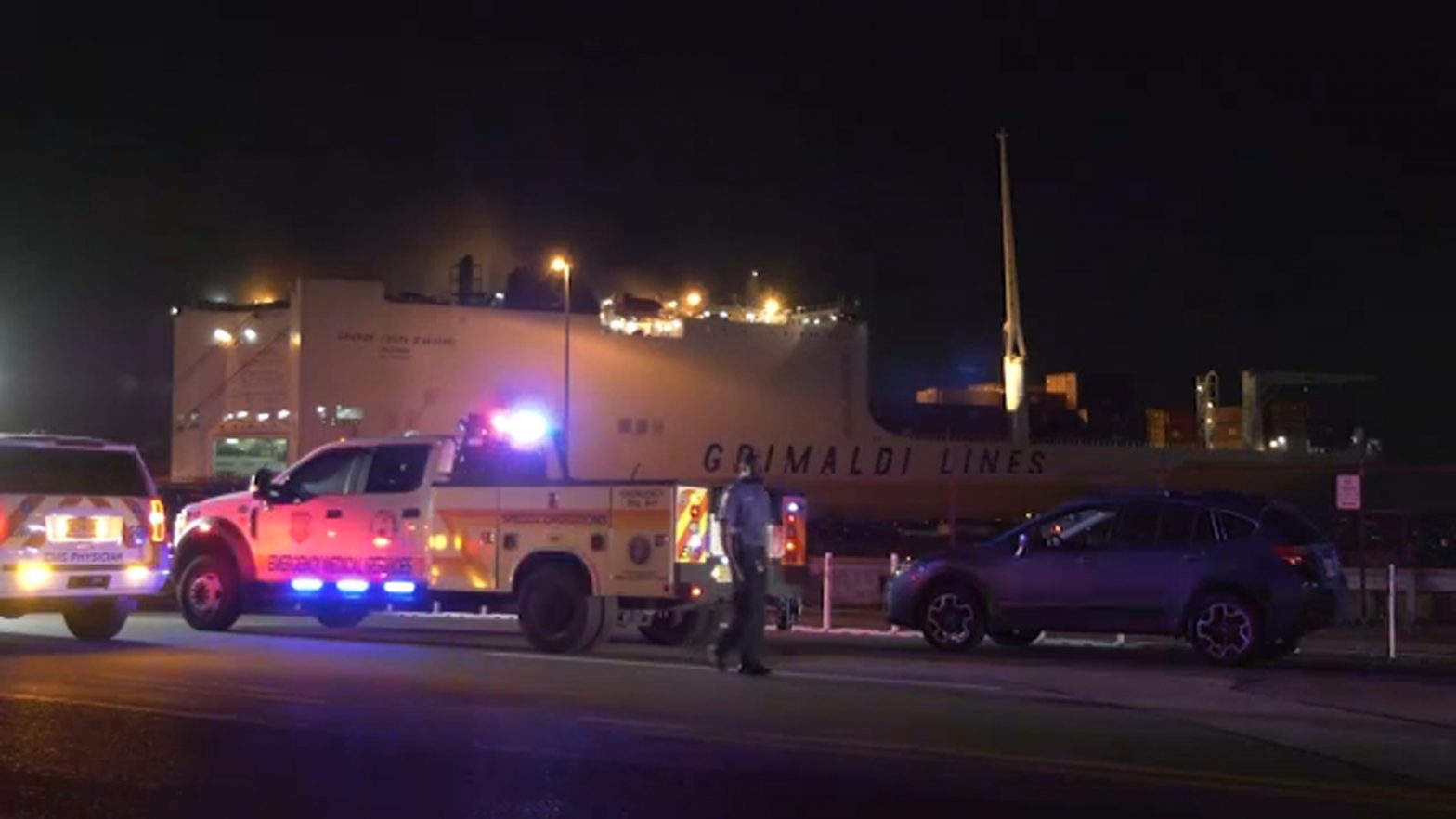 Port Newark ship fire: 2 firefighters dead, many officers injured in blaze