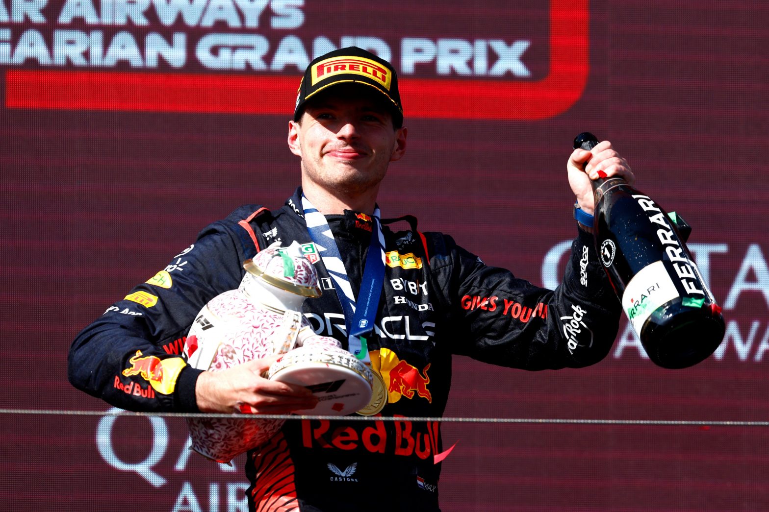 Lando Norris accidentally breaks Max Verstappen’s Hungarian GP trophy during celebration | Watch video
