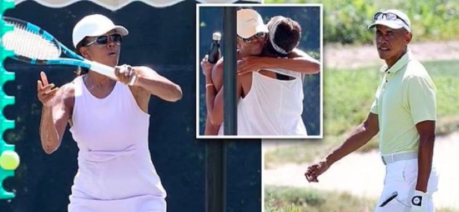 Barack and Michelle Obama spotted playing tennis 3 days after Chef’s death, trolled