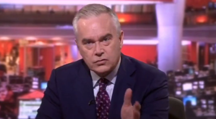 When did presenter Huw Edwards last appear on BBC?