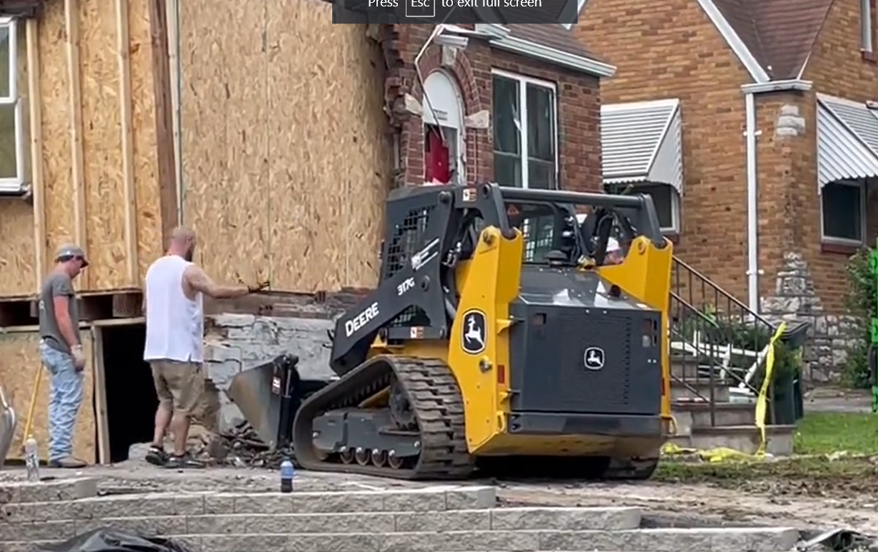 Vehicle goes airborne and crashes into home in St Louis, kills 73-year-old woman | Watch video