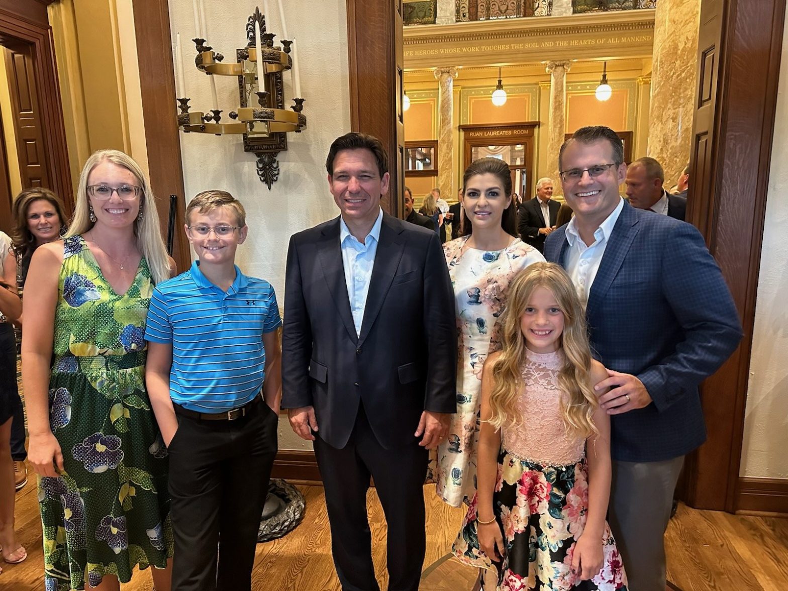 Ron DeSantis and wife Casey turn Iowa State Representative’s wedding into a campaign stunt | Watch video