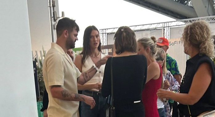 Karlie Kloss spotted at Taylor Swift’s The Eras Concert in Los Angeles | Watch Video