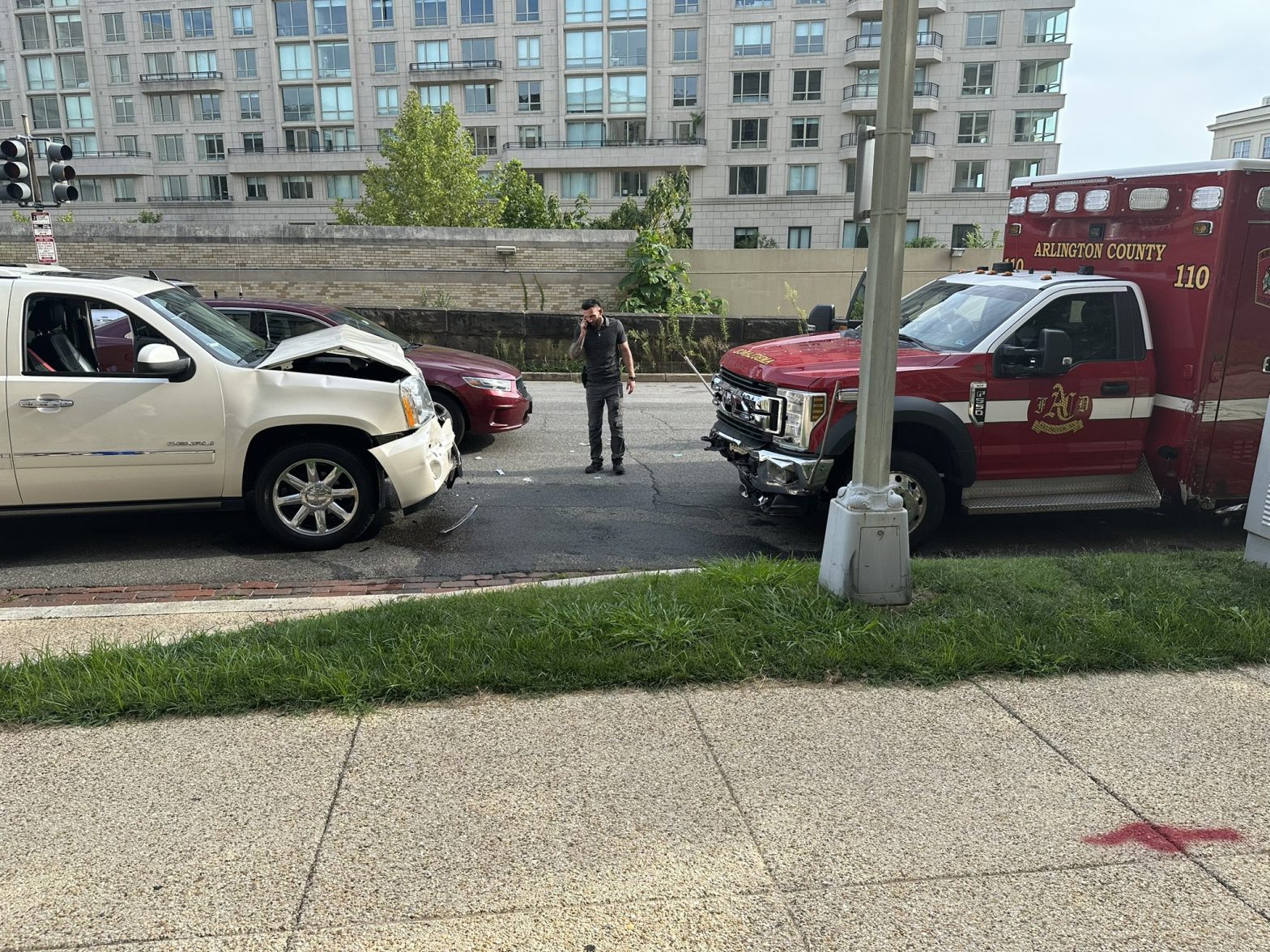 Truck driver crashes into multiple cars in Arlington, steals ambulance | Watch video