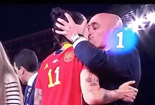 Spain’s football president Luis Rubiales trolled after kissing midfielder on lips, grabbing genitals post-win