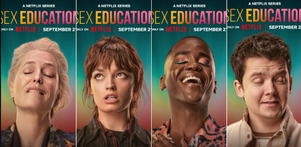 Cast of Sex Education showcase their sexual climax faces in new posters to promote Season 4