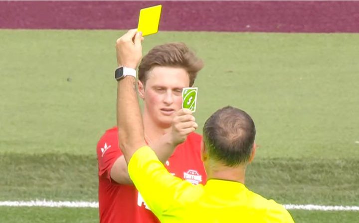Max Fosh’s Uno Reverse: Mark Clattenburg’s yellow card reversed in Sidemen charity game