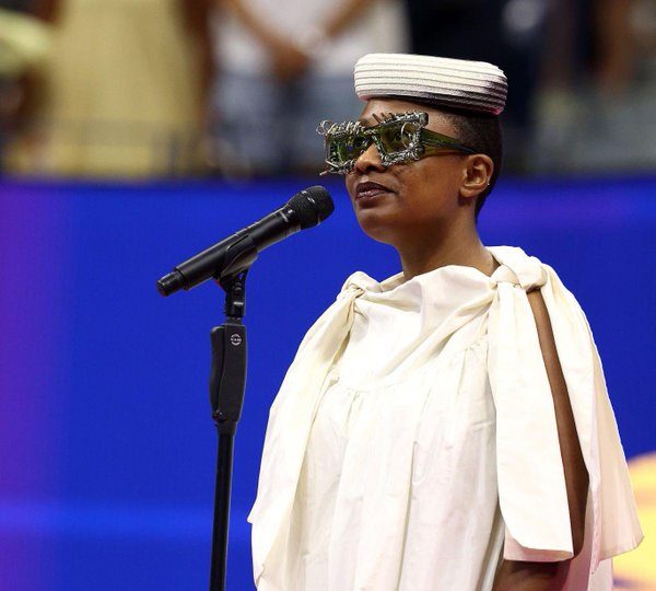 Cecile McLorin Salvant sings beautiful rendition of America the Beautiful at US Open Women’s final match: Watch Video