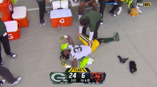 Aaron Jones injury update: Green Bay Packers RB injured vs Los Angeles Chargers| Watch Video
