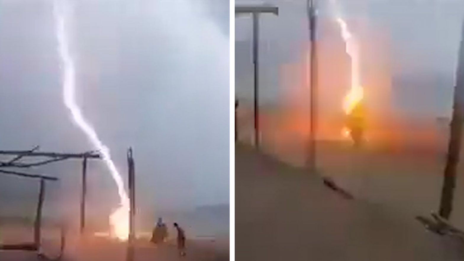 Lightning strikes Mexican beach, killing 2 | Watch video