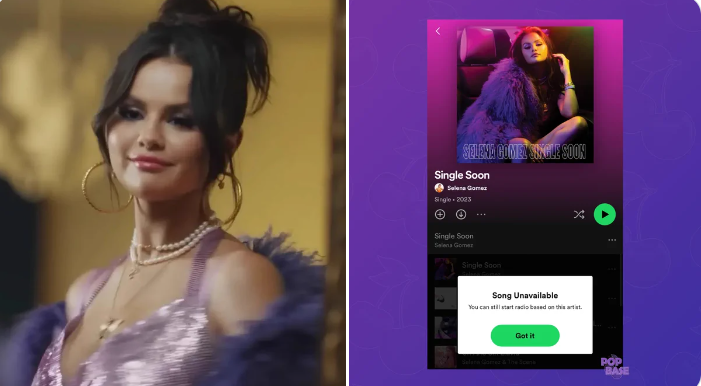 Selena Gomez’s ‘Single Soon’ removed from Spotify and Apple Music, leaving fans confused